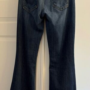 MOTHER Dark Blue Flare Jeans